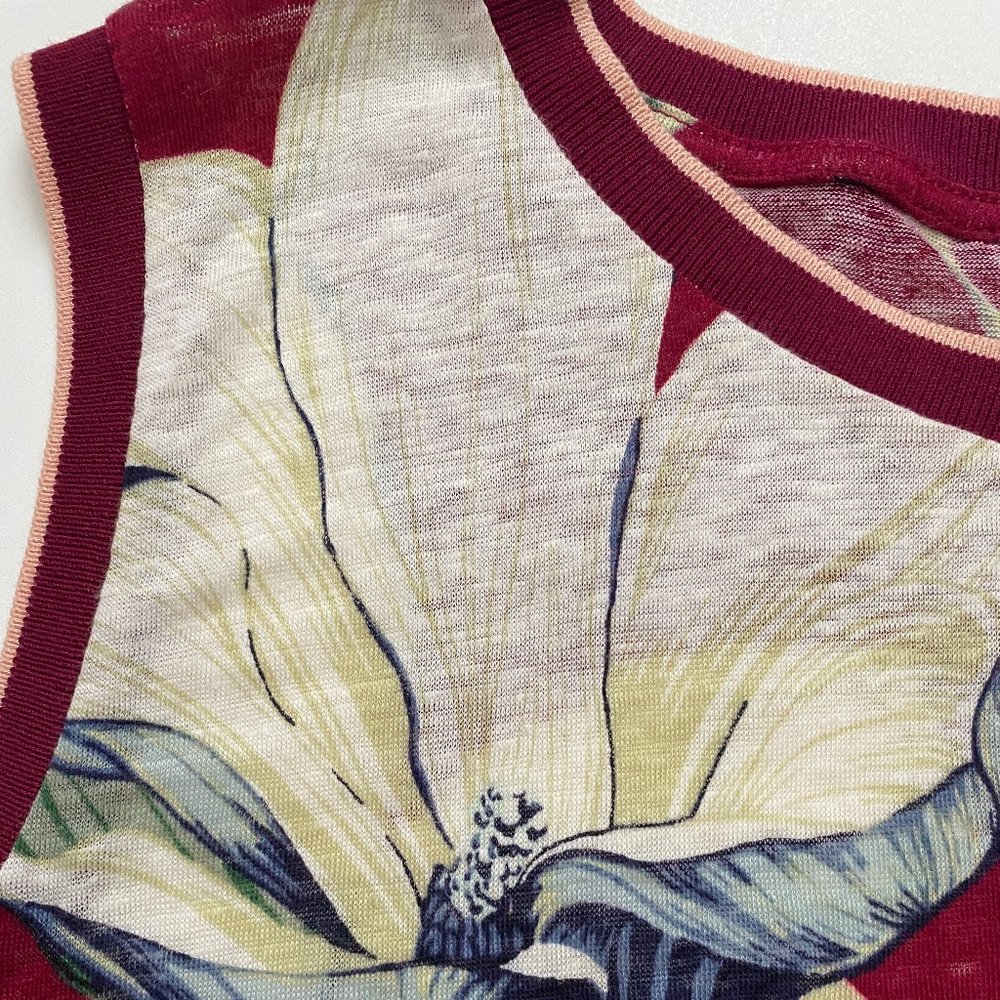 Ann Taylor Linen Knit Tropical Top NEW - Picture 3 of 12